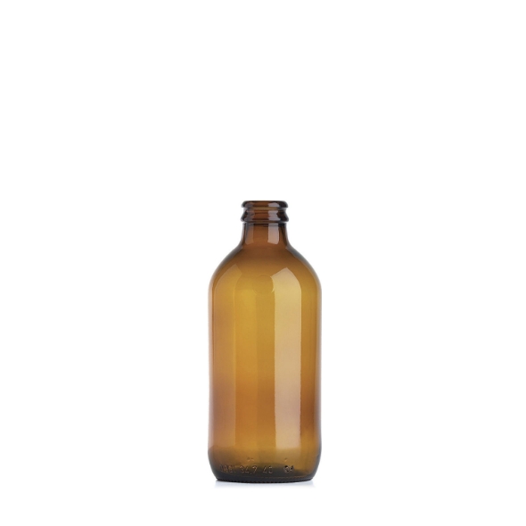 Photo d'une bouteille vide de 33 cl de teinte jaune