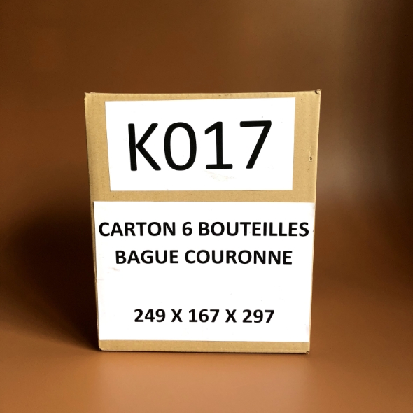 Photo d'une caisse de 6 bouteilles